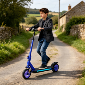 Nuevo mejor plegable ajustable Agarraderas Scooter Eléctrico para 8 años niños con luz LED y absorción de choque la recreación