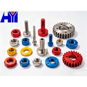Precision Transmission Gears & Carbide Cutting Tools, Color Coated CNC Parts for Industrial Automation Equipment