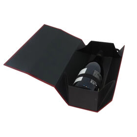 2026 Custom Rigid Cardboard Liquor Packaging Luxury champagne Whisky Bottles Folding Magnetic Paper Gift Box for Wine Bottle