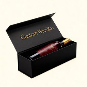 2026 Wholesale Champagne Whisky Red Wine Bottle Gift Box Digital Printing Paper Gift Box for Wine Luxury Champagne Whisky Box