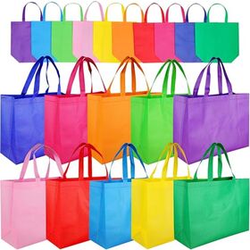 Tas Belanja Besar Non Woven, Tas Belanja Ramah Lingkungan Pelangi 15,7'' untuk Groceries, Tas Belanja. Tas Belanja Daur Ulang, Tas