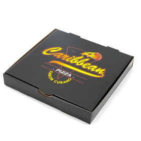Kotak Pizza Ramah Lingkungan Grosir dengan Pegangan dan Cetak Empat Warna Kustom