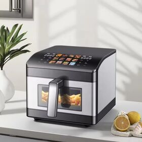 1400W Home Kitchen Digital Touch Screen Air Fryer 6 Liter Square Precise Temperature Control Multiple Menu Hotel