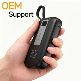 2026 Wholesale 10000mah Wireless Magnetic Power Bank with Cable PD 22.5W Fast Charging Portable Power Bank for iphone 16 Pro