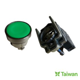 Plenty stock of Schneider Push button Harmony XB4 metal flush green color 22mm with spring return unmarked, 1NO