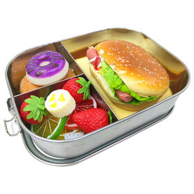 Manufacturer Wholesale 304 Stainless Steel Fresh-keeping Lunch Box Freezer Storage and Food Container for Daily Use
