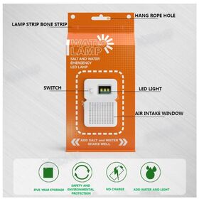 Battery-Free Salt Water LED Emergency Camping Lamp