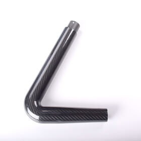 Precio de fábrica Tubo de fibra de carbono T300 3K Sarja mate 8mm-12mm OD para brazo de robótica Vinculación conjunta