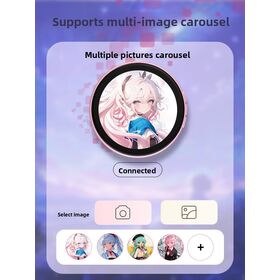 Low Price Smart Badge Interactive Smart Dynamic Electronic Badge AI-Enabled Changeable Anime Character Designs