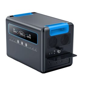 Portable backup mobile 220v pure sine wave camping battery pack 2400w solar generator inverter power station with flashlights