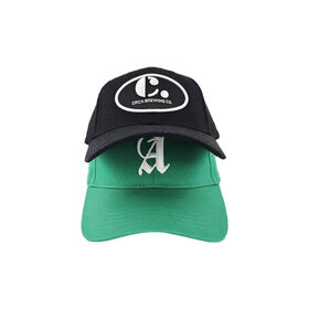 Chapeaux de base-ball originaux de lettre pure de broderie du coton 3D avec la casquette de baseball faite sur commande de logo