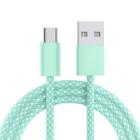كابل شاحن مضفر OEM 60 واط 1 متر 3 أقدام من النوع C إلى النوع C لهاتف آيفون، كابل بيانات USB C للشحن السريع بقوة 60 واط لهاتف آيفون
