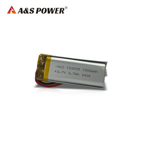 Batterie rechargeable de polymère de lithium de la batterie 103035 3.7V 1000mAh d'IEC62133 Lipo pour les dispositifs médicaux