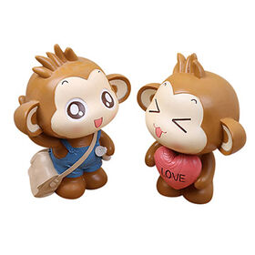 Hot selling lovely couples resin piggy bank