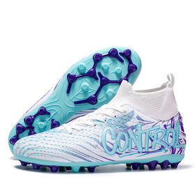 Sepatu Sepak Bola Unisex Tipe Stud Panjang FG - Ukuran Besar 34-45, Sepatu Sepak Bola Ringan Outdoor