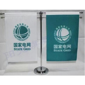Office Mini Table Flag: Polyester Satin Fabric, Seeking Distributors