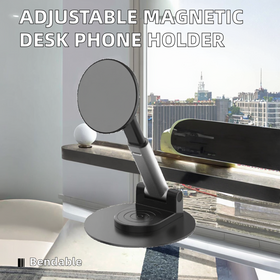 Produits tendance : Support magnétique pliable pour téléphone portable avec rotation à 360 degrés, pliable et rétractable pour téléphone moderne