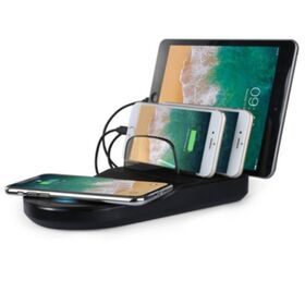 Custom dc electric public smartphone portable multi usb charger station 4 port desktop universal wireless phone charging station