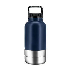 Portable Dog Water Bottle with 2 Removable Water Bowls for Dogs Leak-Proof Insulated Stainless Steel Dog Water Bottle
