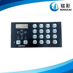 Custom PET Printed Membrane Keypad Overlay, Waterproof Digital Control Panel for Home Appliance
