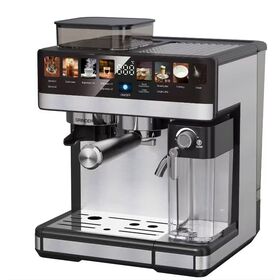 Anbolife 1350W 20 Bar pantalla Color Espresso Calefacción o fresco Cappuccino Latte espuma de leche cafetera automática