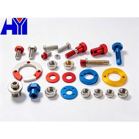 High Precision CNC Machined Aluminum Stainless Steel Custom Fasteners Non-standard Bolts Nuts Washers Wire EDM Drilling