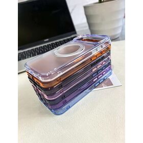 TPU+PC Colorful Crystal Mobile Phone Cases Anti Shock Magsafe Phone Cover