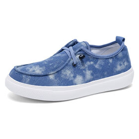 Men Canvas Slip On Shoes Lightweight Casual Loafers Outdoor Walking Sneakers Big Size 36 45