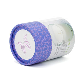 Tubos de papel robustos impresos blancos y púrpuras de encargo al por mayor para el uso cosmético