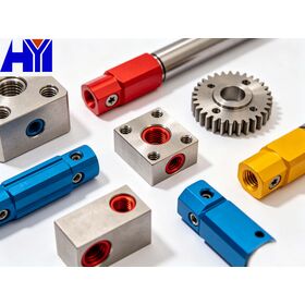 المصنع مباشرة CNC مخصصة غير القياسية الفتحات الهيدروليكية متعددة الألوان بأكسيد التجهيزات والعتاد أعمدة الدقة تشكيله سلك EDM