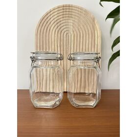 Wholesale glass jar glass bottle airtight glass jar for grains, tea, snacks