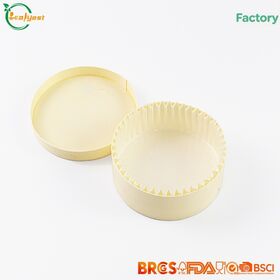 FSC Disposable Wooden Box Round with Lid Eco Friendly Oven Using Customized Logo China Direct Factory