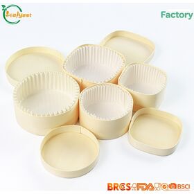 FSC Disposable Wooden Box Round with Lid Eco Friendly Oven Using Customized Logo China Direct Factory Price