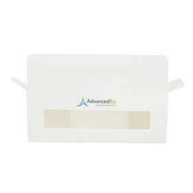 Custom Design Color Print White Card Paper Health supplements Packaging Box With Transparent PVC Window for Health