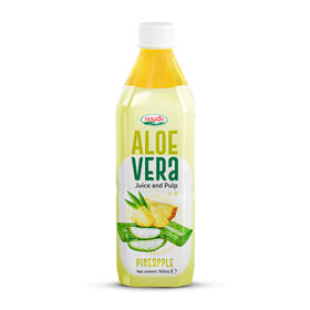 Aloe Vera Pine Apple Juice with Pulp Nawon Sterilized 500ml PET Bottle Healthy Refreshment Wholesale for International B2B