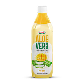 Aloe Vera Juice With Mango Pulp Nawon Bottle 500Ml 24 Pack Low Carb Fruit Drink Free Sample OEM ODM