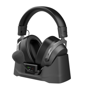 2.4G Kabelloses Gaming-Headset TK300 mit magnetischer Ladestation, 7.1 Surround Sound FPS Gaming-Kopfhörer für Delta Force