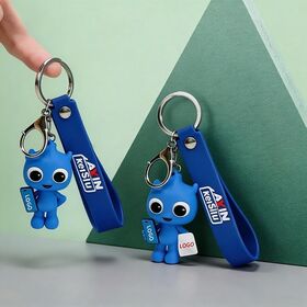 Custom 3D PVC Keychain Custom PVC Soft Rubber Keychain, Cartoon Doll Bag Pendant, Cute Small Gift Key Ring Ornament
