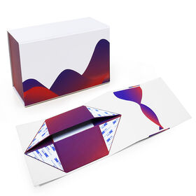 Custom logo Luxury Magnetic Foldable Boxes with Magnetic Closure Lid