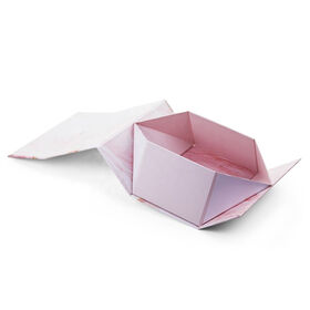 Boîte Cadeau de Luxe Pliable Magnétique Personnalisée Emballage Boîte Cadeau Rigide Rose Dégradé