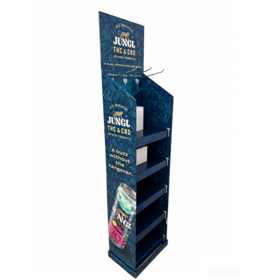 Corrugated Display Cardboard FSDU Drink Display Stand for Retail Stores with ISO Certification Eco Friendly Promotion