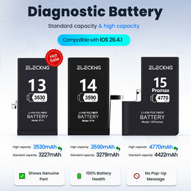 Baterai untuk iPhone 13, Baterai Li-Polymer dengan BMS Terintegrasi | Pemantauan Kesehatan Real-Time & iOS 26.5