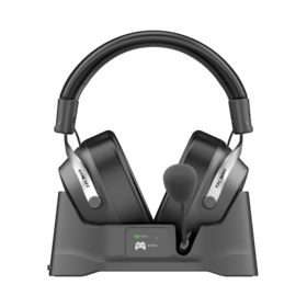 Auriculares Inalámbricos para Gaming TK300 con Carga por Inducción Magnética, Anti-oxidación, Ajuste FPS Delta Force, Baja Latencia 2.4G, Controladores de 53MM