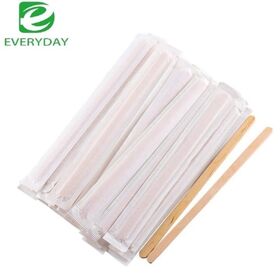 Eco-Friendly Birch Wood Coffee Stirrers Sustainable FSC Certified Minimalist Design for Home and Catering Use 1000 Count Bulk Pack