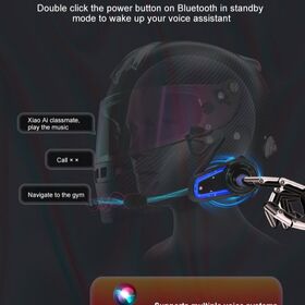 TOUCARE V10 Intercom System, Waterproof Bluetooth 5.3 Helmet Headset Compatible with Noise Cancellation