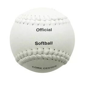 Bola de softball personalizada com logotipo, bolas de couro sintético de alta qualidade para empresas