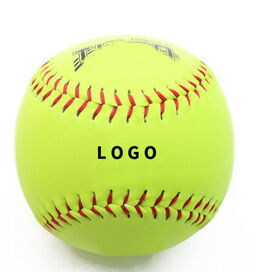 Bola de softball de PVC de 12 polegadas feita à mão com preço acessível para treinamento ao ar livre