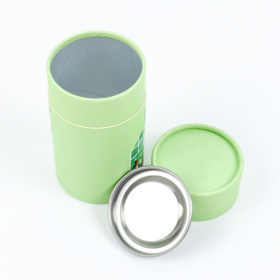 Tubos de Papel Ecológicos Reciclados para Té y Café de Grado Alimenticio, Cajas Cilíndricas de Embalaje Kraft al por Mayor