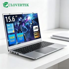 Ultra Thin 15.6 Inch Office Business Laptop, 16GB Dual Channel Memory 512GB Solid State Drive Laptop, Multi Functional Ports