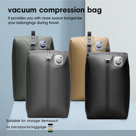 Bolsas de Almacenamiento Herméticas Plegables de Moda para Viajes - Bolsa de Compresión Automática Inflable Impermeable para Maleta